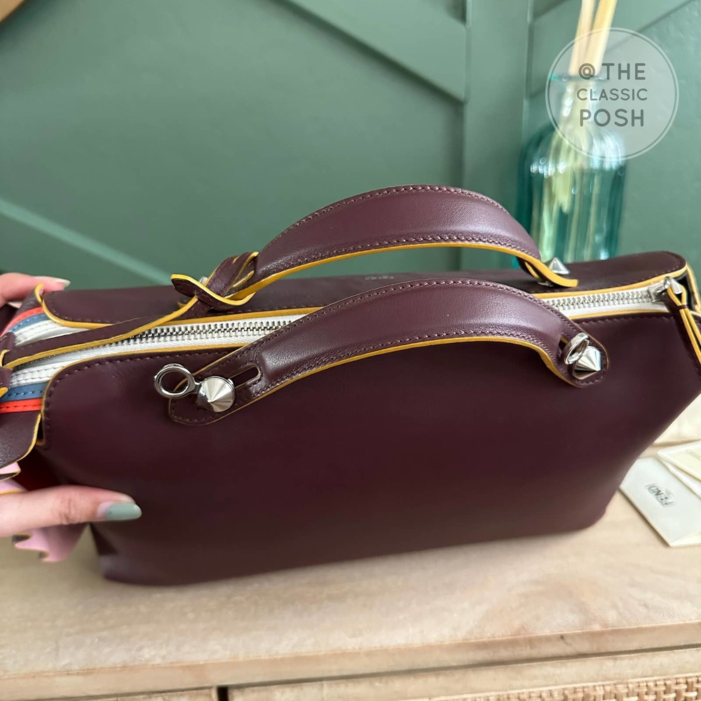 NEW Fendi By The Way Medium Bag Purple Tote NO STRAP - Picture 9 of 12